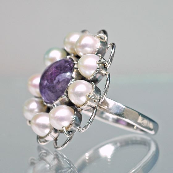 Perlenring Violet-Blossom