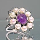Perlenring Violet-Blossom