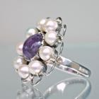 Perlenring Violet-Blossom