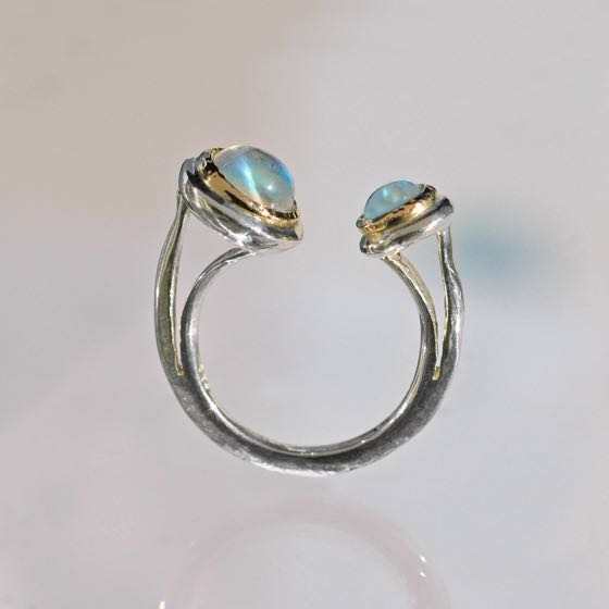 Silberring Hello-Blue Silberring Hello-Blue