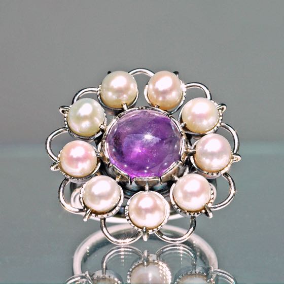 Perlenring Violet-Blossom