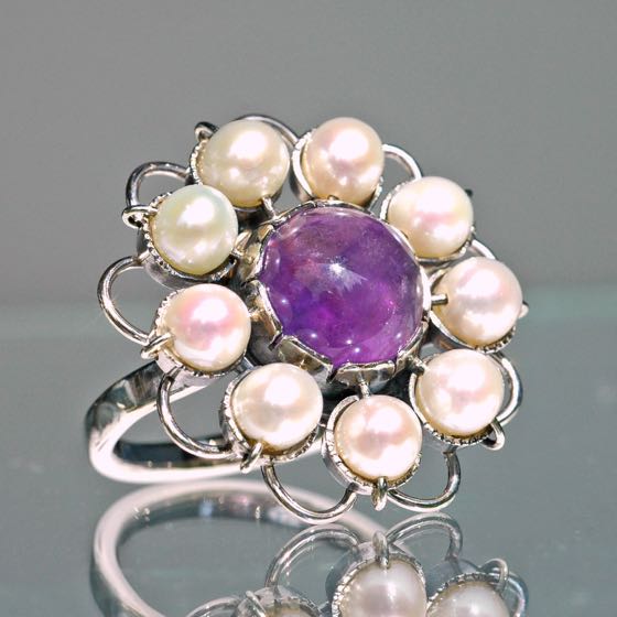 Perlenring Violet-Blossom